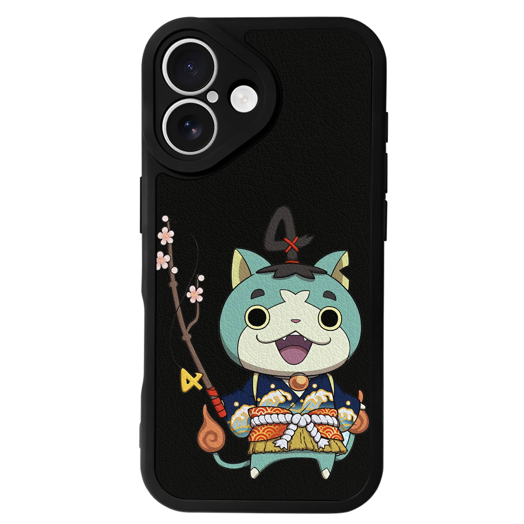 （画像用） 妖怪ウォッチ Yo-kai Watch 【iPhone 16シリーズ対応】シリコンスマホケース（レザー調） 材質：シリコン